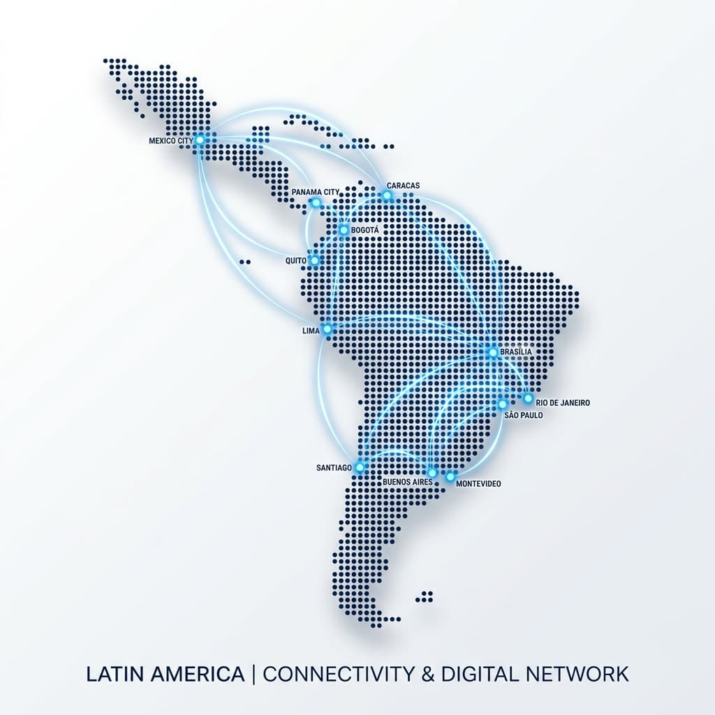 Latin America Connectivity Map