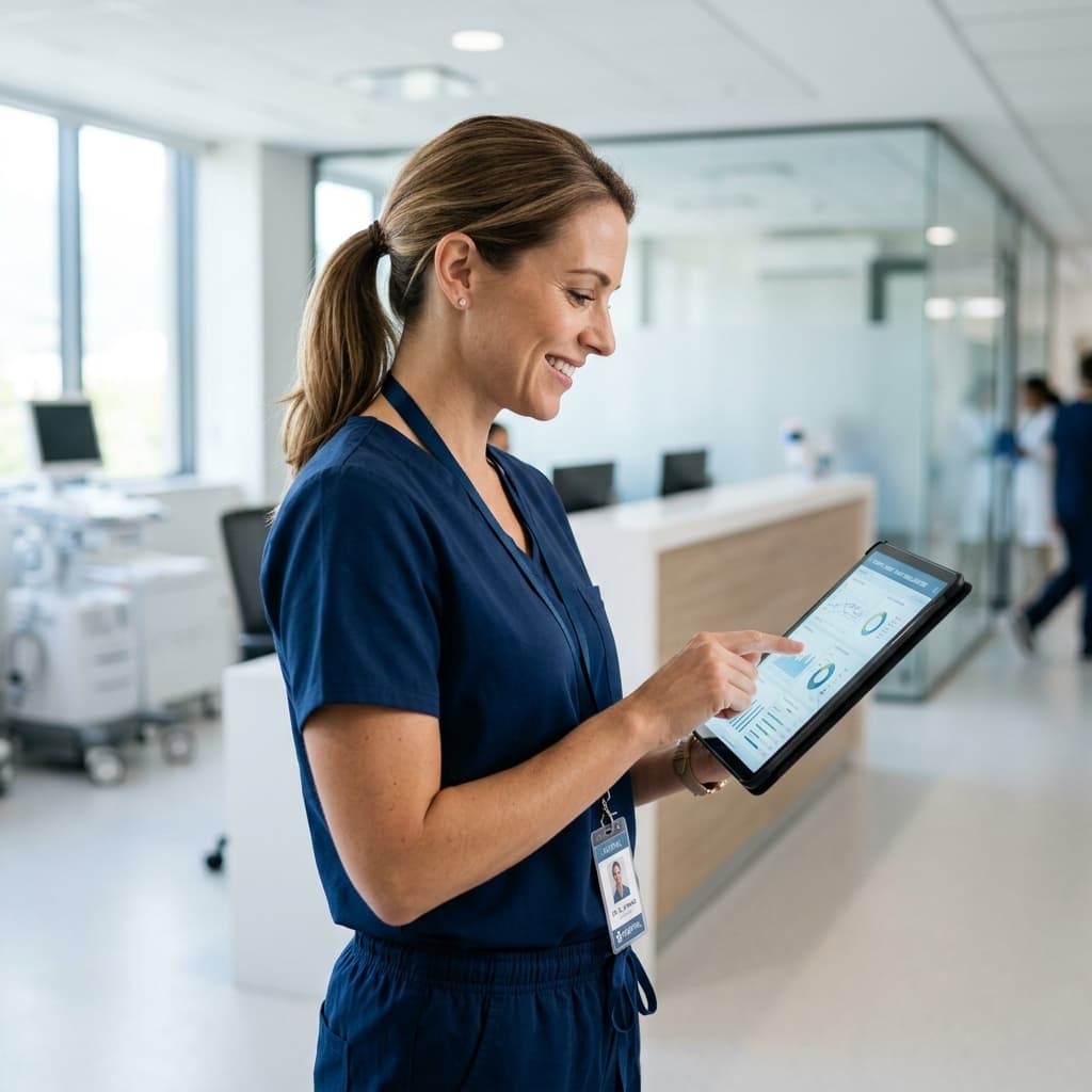 Medical professional using zanoo